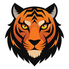 tiger head mascot vector