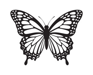 Black butterflies silhouette vector. Flying butterfly vector illustration eps 10
