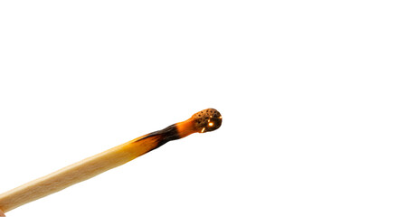 Burning matchstick dark background