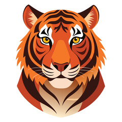 tiger head mascot vector