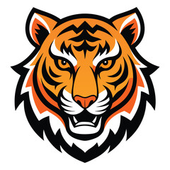 tiger head mascot vector