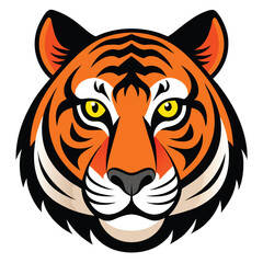 tiger head mascot vector