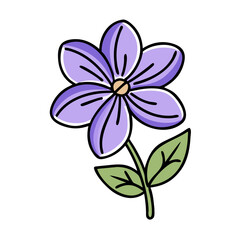 lilac flower icon, lilac flower vector illustration-simple illustration of lilac flower, perfect for lilac flower logos and icons
