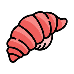 lobster tail icon, lobster tail vector illustration-simple illustration of lobster tail, perfect for lobster tail logos and icons