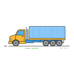 lorry icon, lorry vector illustration-simple illustration of lorry, perfect for lorry logos and icons