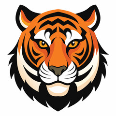 head of a tiger vector design