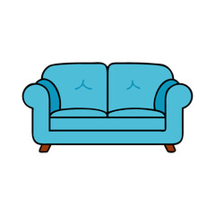 loveseat icon, loveseat vector illustration-simple illustration of loveseat, perfect for loveseat logos and icons