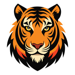 head of a tiger vector design