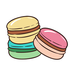 macarons icon, macarons vector illustration-simple illustration of macarons, perfect for macarons logos and icons