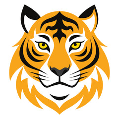 roaring tiger head mascot vector sticker high quality
