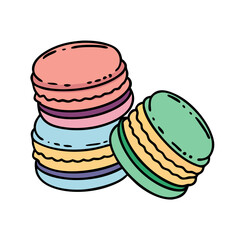 macarons icon, macarons vector illustration-simple illustration of macarons, perfect for macarons logos and icons