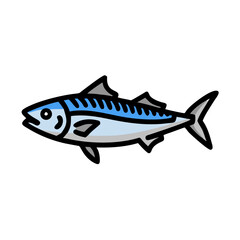 mackerel icon, mackerel vector illustration-simple illustration of mackerel, perfect for mackerel logos and icons