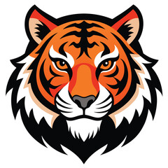 head of a tiger vector design