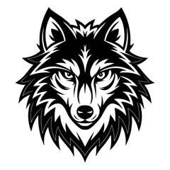 Powerful Wolf Head Graphic Design