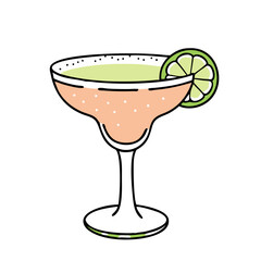 margarita with salt rim icon, margarita with salt rim vector illustration-simple illustration of margarita with salt rim, perfect for margarita with salt rim logos and icons
