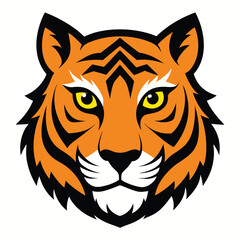 roaring tiger head mascot vector sticker high quality