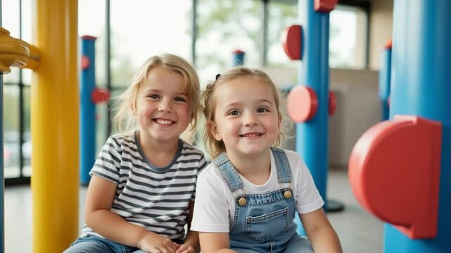 Children Playing in Playground &ndash; Fun, Laughter, and Outdoor Adventures

