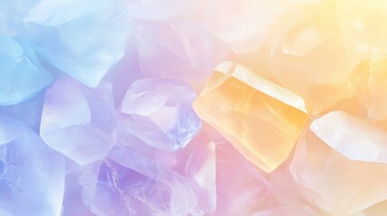 A collection of colorful translucent crystal fragments