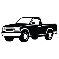 pickup truck shilhotee vector isolated on white background