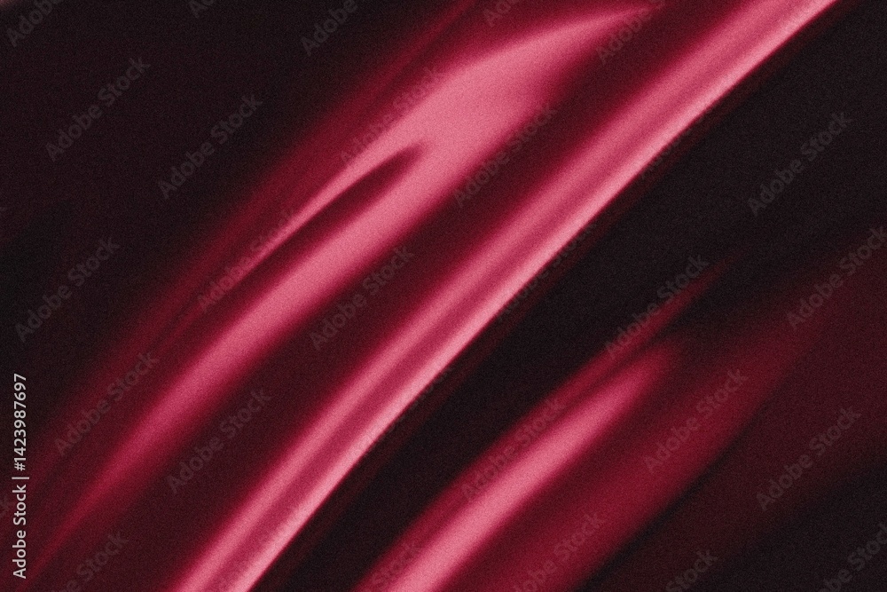Poster abstract red fabric waves, elegant silky texture background.