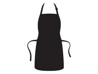 APRON SILHOUETTE WHITE BACKGROUND
