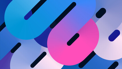 Geometric gradient color layers abstract pattern wallpaper background