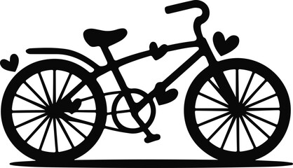 silhouette of a bicycle