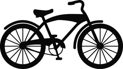 silhouette of a bicycle