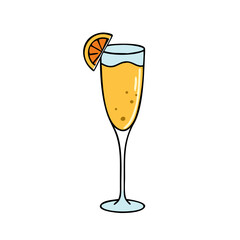 mimosa glass icon, mimosa glass vector illustration-simple illustration of mimosa glass, perfect for mimosa glass logos and icons