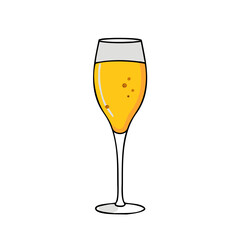mimosa glass icon, mimosa glass vector illustration-simple illustration of mimosa glass, perfect for mimosa glass logos and icons