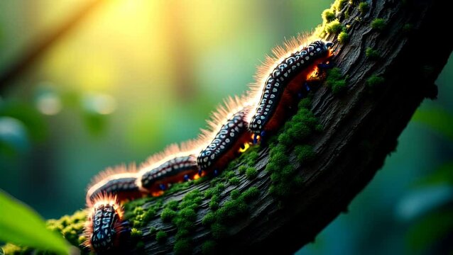 Caterpillar Walking A Journey Begins