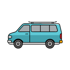 minivan icon, minivan vector illustration-simple illustration of minivan, perfect for minivan logos and icons