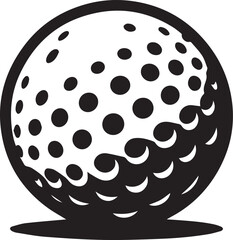 Golf ball icon. Golf ball isolated icon. Golf ball symbol. Vector illustration
