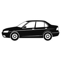 Fototapeta premium Sedan shilhotee vector isolated on white background