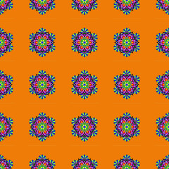 beautiful textile pattern with unique colors