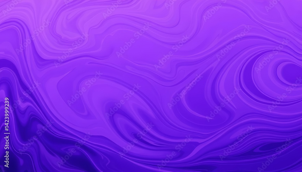 Poster abstract swirling purple background with dynamic wave patterns, creating a sense of movement and dep