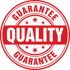 Quality guarantee vector sign template