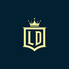 initials law firm logo design vector