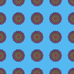 Fototapeta premium beautiful textile pattern with unique colors