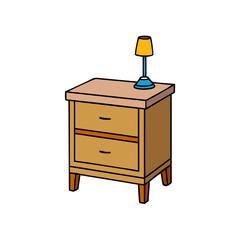 nightstand icon, nightstand vector illustration-simple illustration of nightstand, perfect for nightstand logos and icons