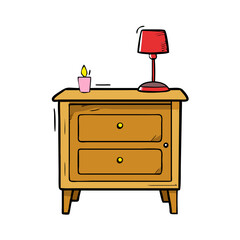 nightstand icon, nightstand vector illustration-simple illustration of nightstand, perfect for nightstand logos and icons