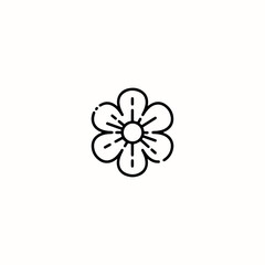 Flower icon flat vector design