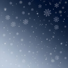 평화로운 눈내리는 밤배경