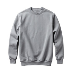 Isolated slate gray pullover sweatshirt on white background