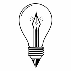 light bulb icon vector