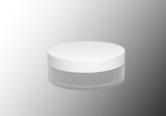 transparent cosmetic isolated container