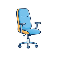 office chair icon, office chair vector illustration-simple illustration of office chair, perfect for office chair logos and icons