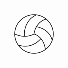 Volleyball sport team game icon vector sign