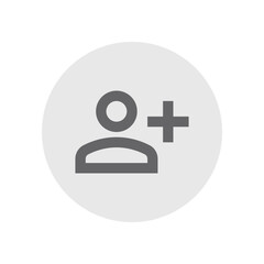 Person Add Alt Outlined Icon