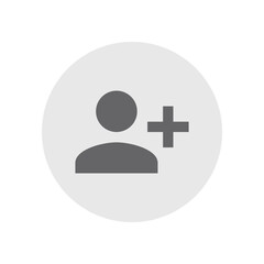 Fototapeta premium Person Add Alt 1 Filled Icon
